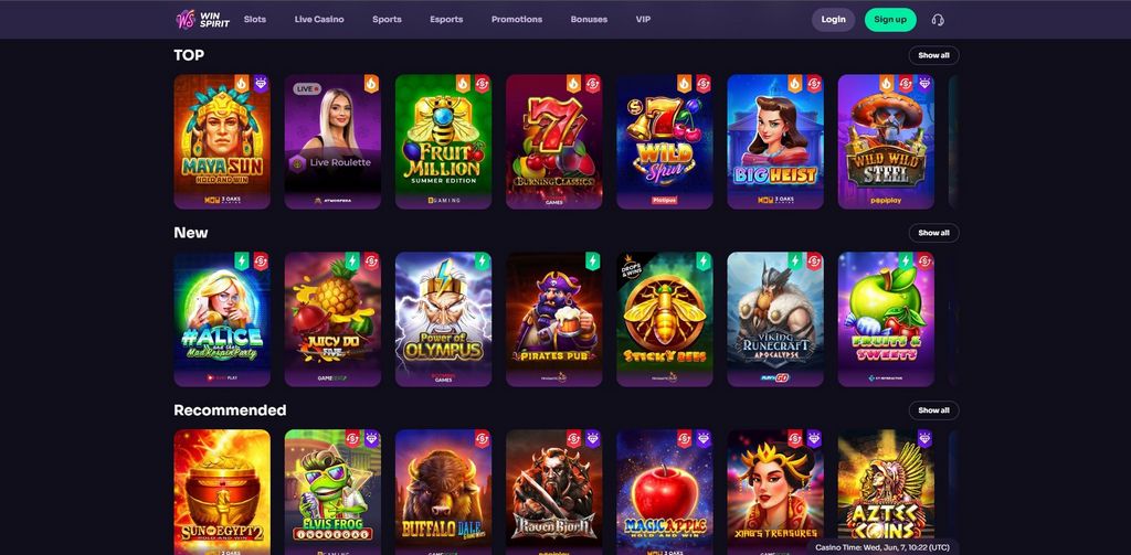 WinSpirit Online Casino Testbericht 2025
